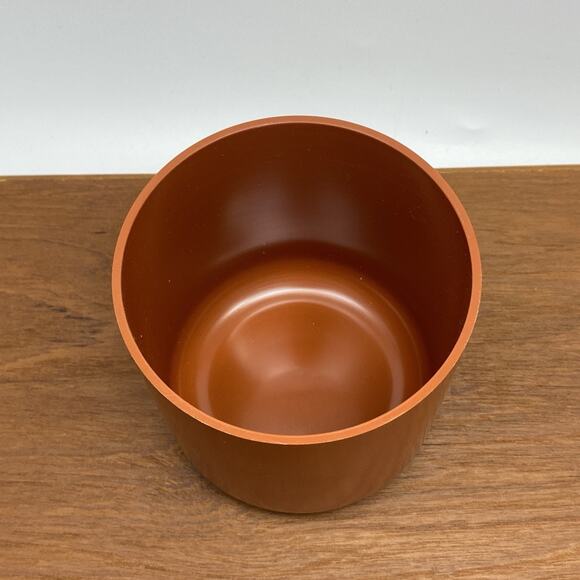 Vintage Modernist Orange Lidded Canister Don Dame Design by Trend Pacific Japan - Picture 5 of 9